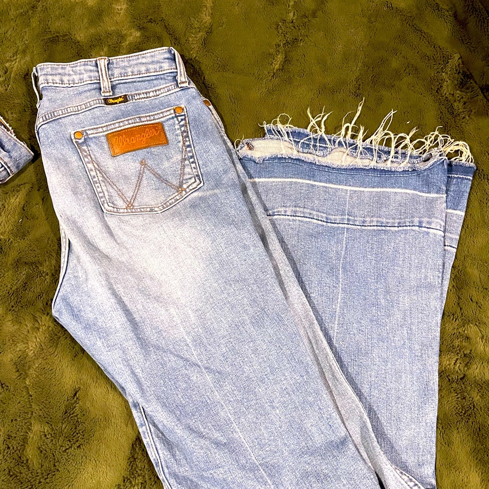 Wrangler high rise flare jeans
